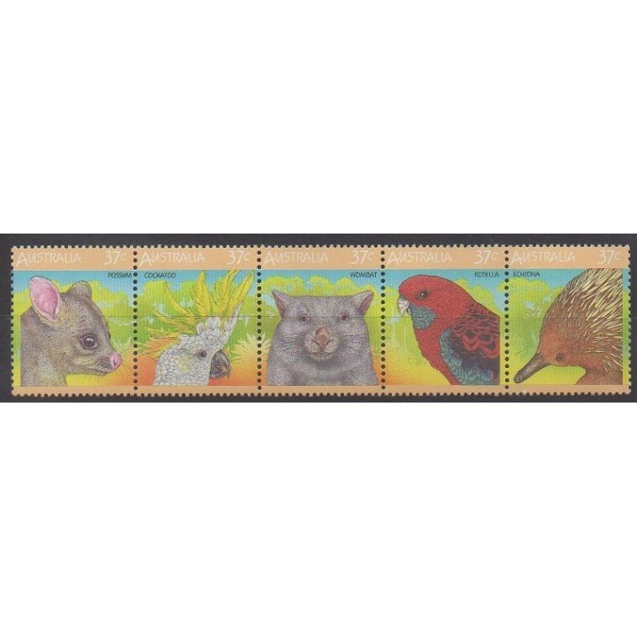 Stamps - Australia - 1987 - Nb 1012/1016 - Animals