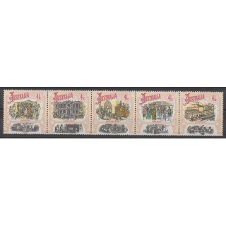 Timbres - Australie - 1990 - No 1176/1180 - Histoire