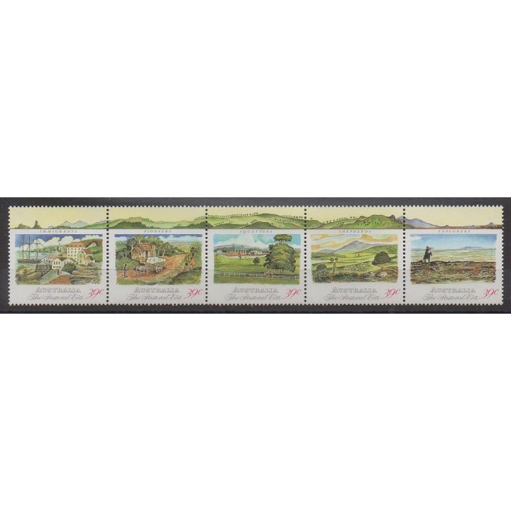 Timbres - Australie - 1989 - No 1113/1117 - Histoire
