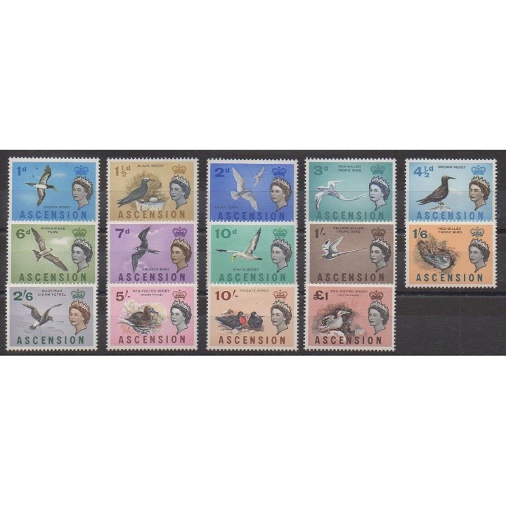 Timbres - Ascension - 1963 - No 76/89 - Neuf avec charnière