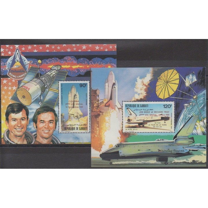 Timbres - Djibouti - 1981 - No BFPA157/BFPA158 - Espace