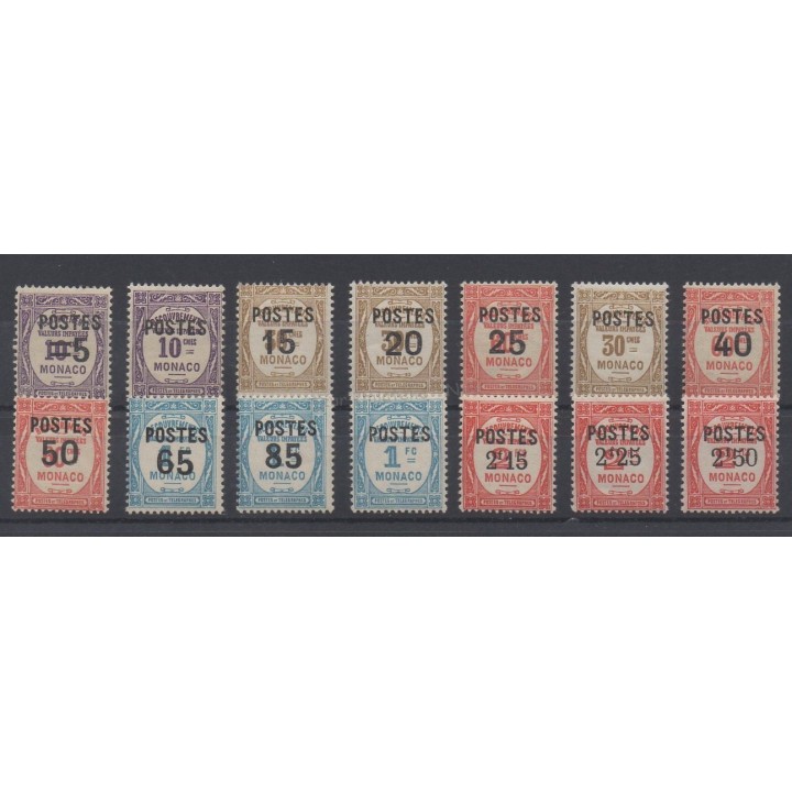 Stamps  - Monaco - Poste - 1937 - Nb 140/153