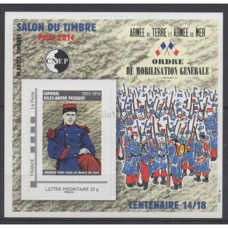 Timbres - Thème histoire divers - France - Feuillets CNEP - 2014 - No CNEP 66