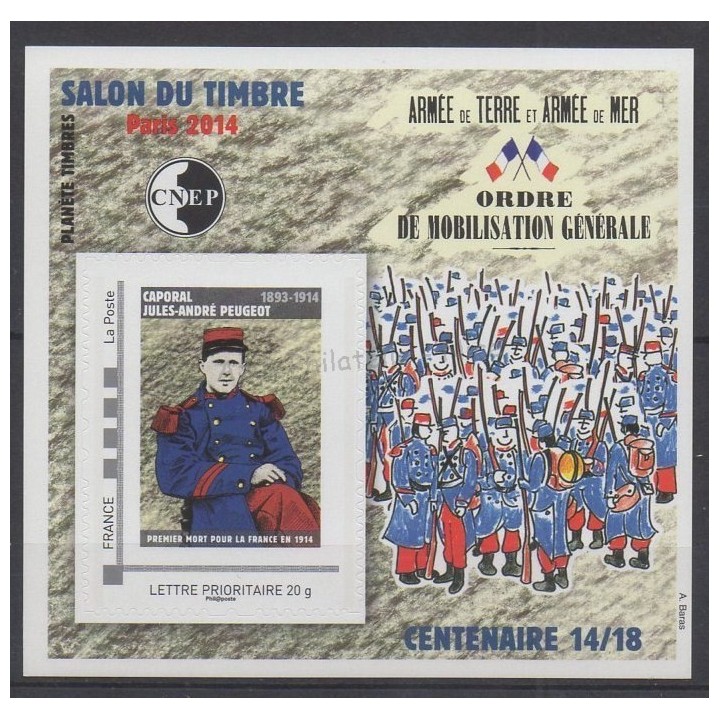 Stamps - Theme various historics themes - France - CNEP Sheets - 2014 - Nb CNEP 66