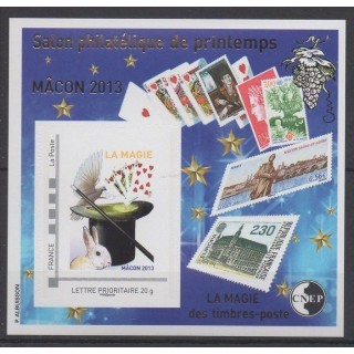 Timbres - Thème timbres sur timbres - France - Feuillets CNEP - 2013 - No CNEP 63