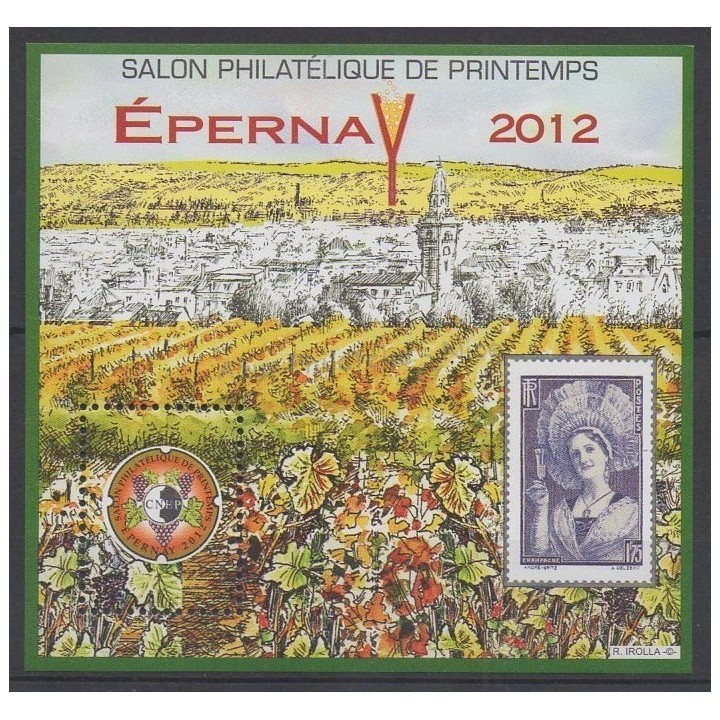 Timbres - Thème timbres sur timbres - France - Feuillets CNEP - 2012 - No CNEP 60