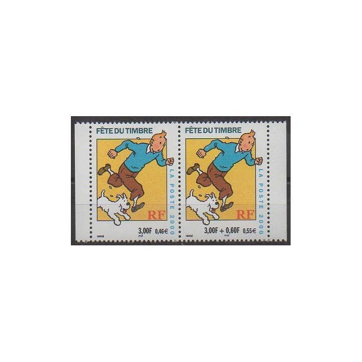 Stamps - France - Poste - 2000 - Nb 3304A - Cartoons - Comics