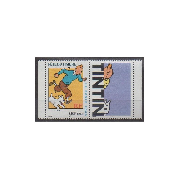 Stamps - France - Poste - 2000 - Nb 3303b - Cartoons - Comics