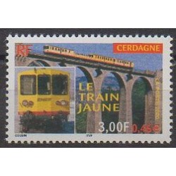 France - Poste - 2000 - Nb 3338 - Trains