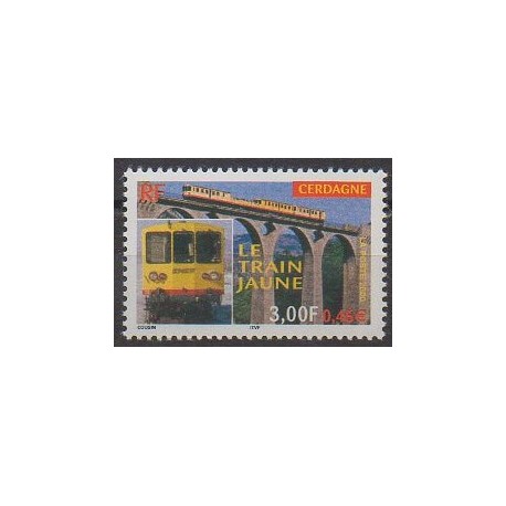 France - Poste - 2000 - Nb 3338 - Trains