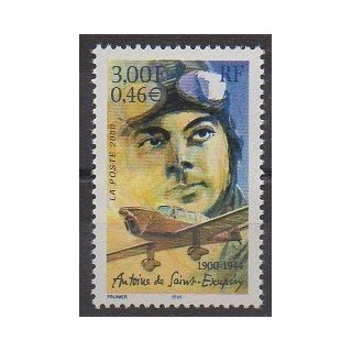 Stamps - France - Poste - 2000 - Nb 3337 - Planes