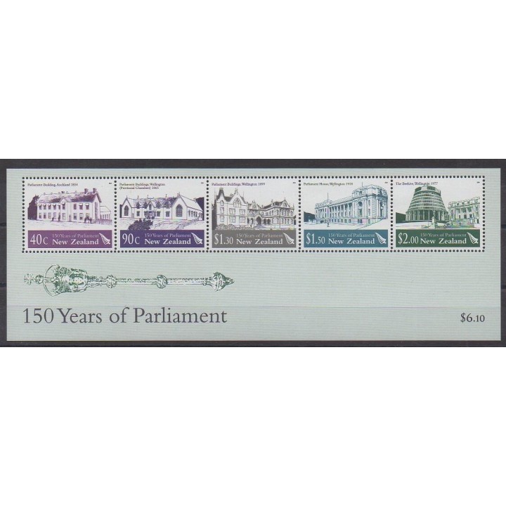 Stamps - New Zealand - 2004 - Nb BF186 - Monuments