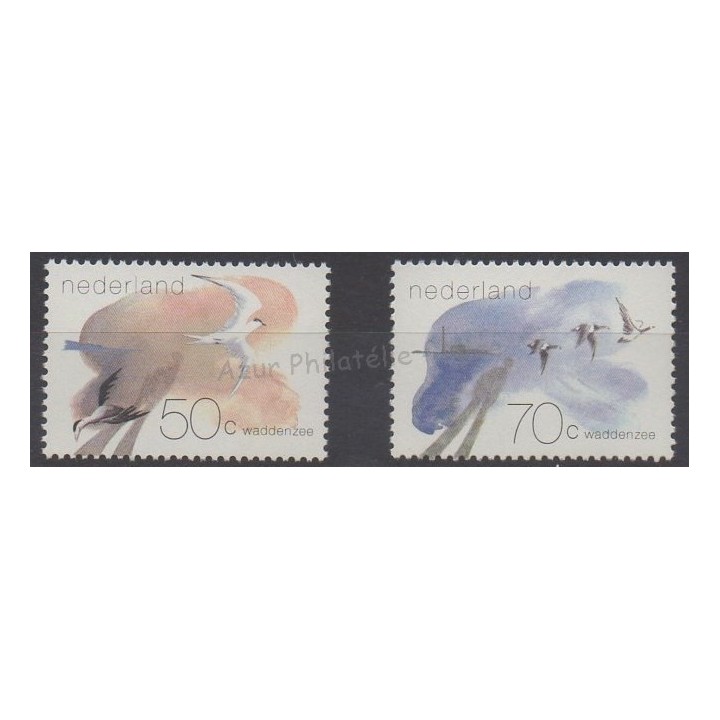 Timbres - Thème oiseaux - Danemark - 1982 - No 1179/1180
