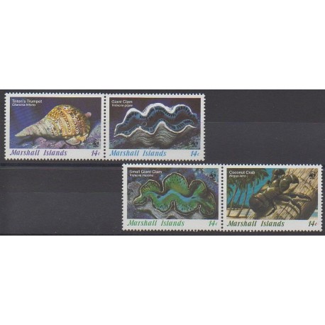 Marshall - 1986 - Nb 111/114 - Sea animals