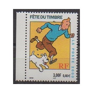 Timbres - France - Poste - 2000 - No 3303a - Dessins Animés - BD