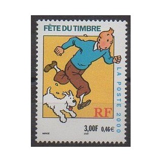 Timbres - France - Poste - 2000 - No 3303 - Dessins Animés - BD