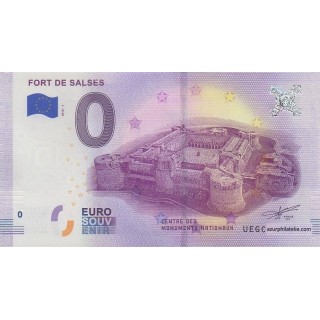 Billet souvenir touristique - 2018-1 - Fort de Salses - (Pyrénées-Orientales)