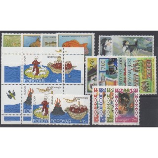 Timbres  - Féroé (Iles) - 1994 - No 250/267