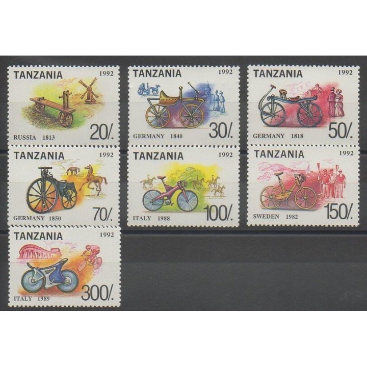 Timbres - Tanzanie - 1994 - No 1356/1362 - Transports