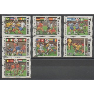 Timbres - Tanzanie - 1994 - No 1715A/1715G - Coupe du monde de football - Oblitéré