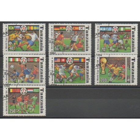 Tanzanie - 1994 - No 1715A/1715G - Coupe du monde de football - Oblitérés