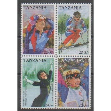 Tanzanie - 1997 - No 2208/2211 - Jeux olympiques d'hiver