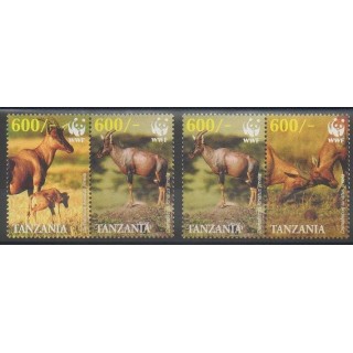 Stamps - Tanzania - 2006 - Nb 3441/3444 - Mamals - Endangered species - WWF