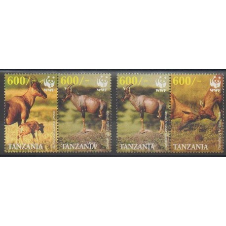 Tanzanie - 2006 - No 3441/3444 - Mammifères - Espèces menacées - WWF