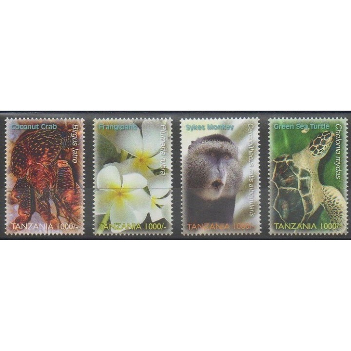 Stamps - Tanzania - 2006 - Nb 3475/3478 - Endangered species - WWF