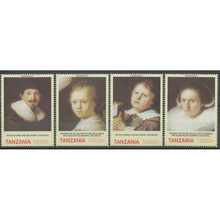 Timbres - Tanzanie - 2006 - No 3463/3466 - Peinture