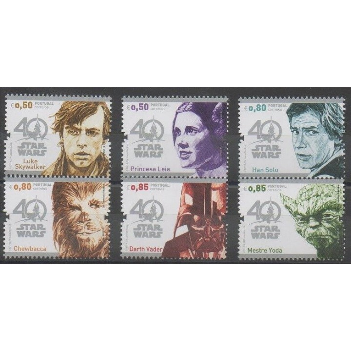 Stamps - Portugal - 2017 - Nb 4278/4283 - Cinema