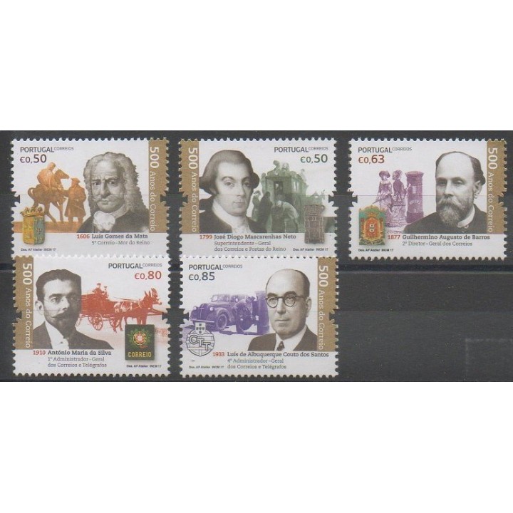Stamps - Portugal - 2017 - Nb 4312/4316 - Postal Service