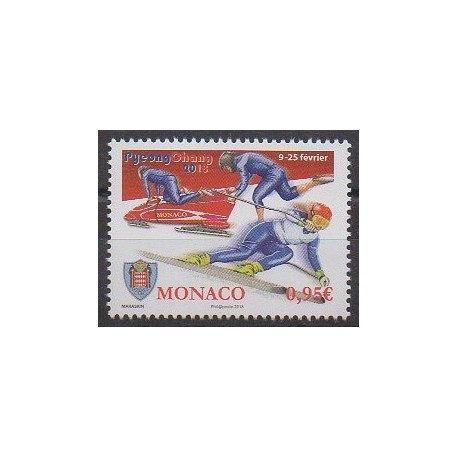 Monaco - 2018 - No 3120 - Jeux olympiques d'hiver