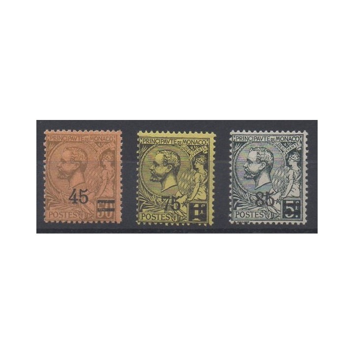 Stamps  - Monaco - Poste - 1924 - Nb 70/72