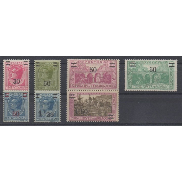 Stamps  - Monaco - Poste - 1926 - Nb 104/110