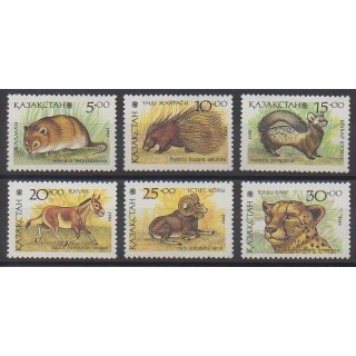 Timbres - Kazakhstan - 1993 - No 20/25 - Mammifères
