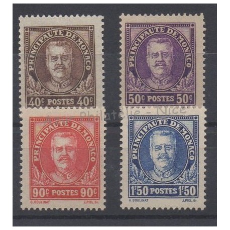 Monaco - 1933 - Nb 115/118 - Mint hinged