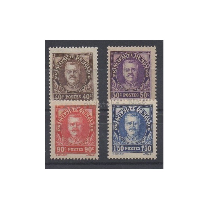 Timbres  - Monaco - Poste - 1933 - No 115/118