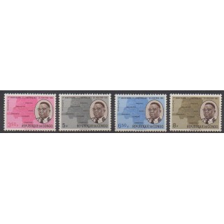 Stamps - Belgium congo - republic - 1961 - Nb 437/440 - Various Historics Themes