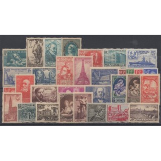 Timbres  - France - année complète - 1939 - No 419/450