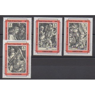 Stamps - Turks and Caicos ( Islands) - 1993 - Nb 1034/1037 - Paintings - Christmas
