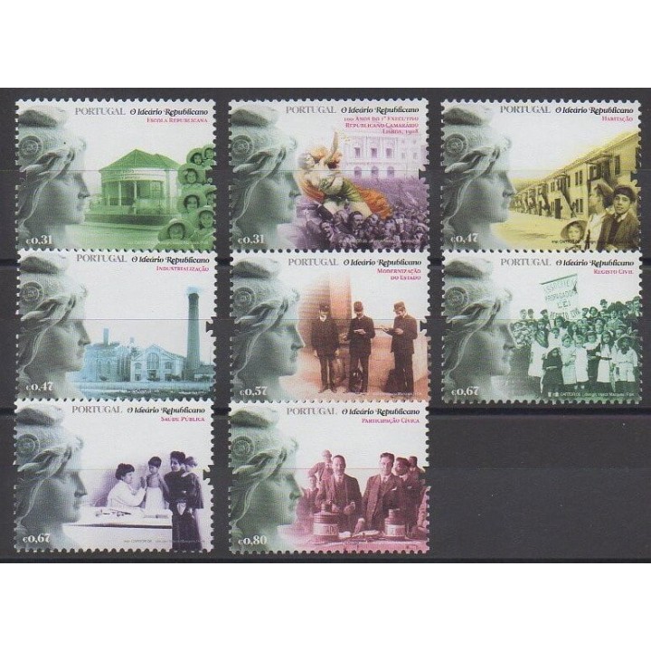 Timbres - Portugal - 2008 - No 3323/3330 - Histoire