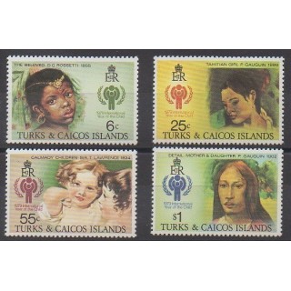 Stamps - Turks and Caicos ( Islands) - 1979 - Nb 436/439 - Childhood