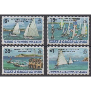 Timbres - Turks et Caiques (Iles) - 1980 - No 513/516 - Navigation