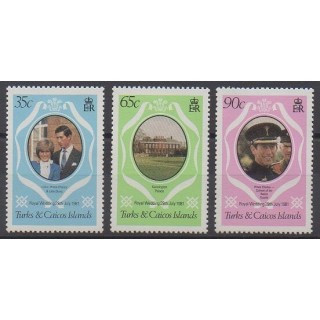 Stamps - Turks and Caicos ( Islands) - 1981 - Nb 531/533 - Royalty
