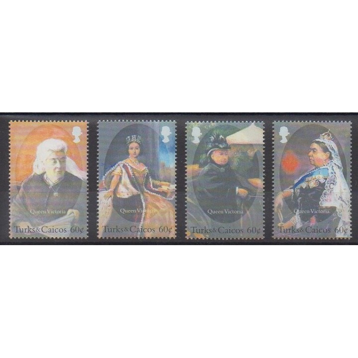 Stamps - Turks and Caicos ( Islands) - 2001 - Nb 1492/1495 - Royalty