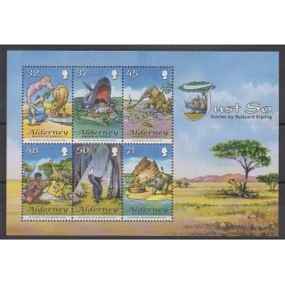 Timbres - Aurigny (Alderney) - 2007 - No BF20 - Littérature