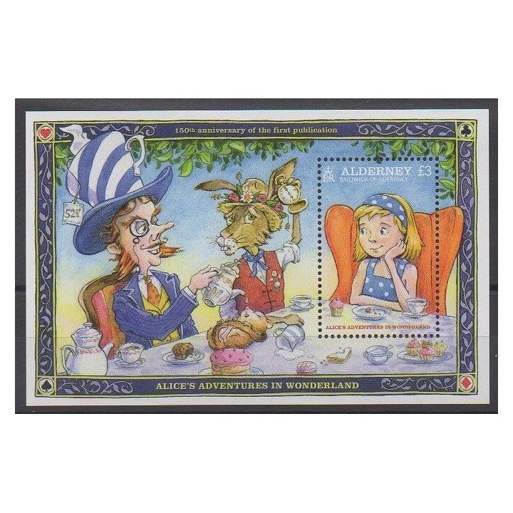 Timbres - Aurigny (Alderney) - 2015 - No F526 - Littérature