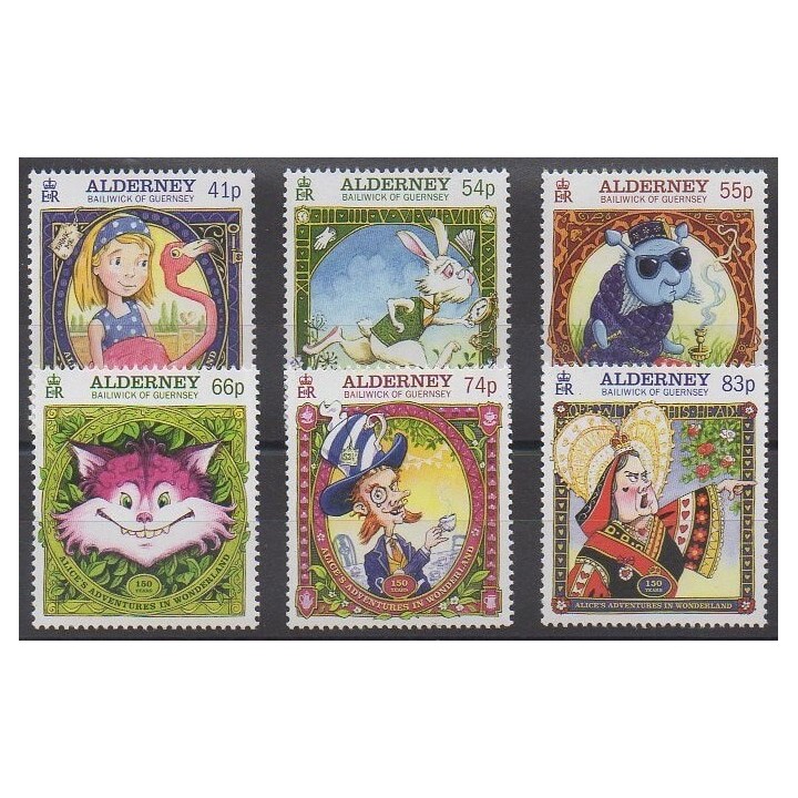 Stamps - Aurigny (Alderney) - 2015 - Nb 520/525 - Literature