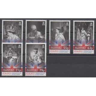 Timbres - Aurigny (Alderney) - 2013 - No 472/477 - Royauté - Principauté